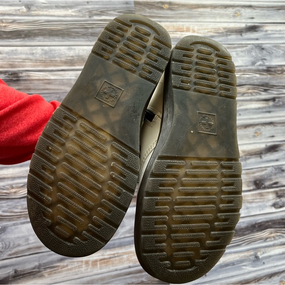 Dr.Martens Kids' Zavala White Combat Lace Up Boot - Picture 9 of 10